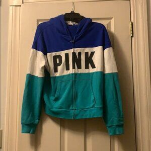 Victoria Secret Pink zip up hoodie. Size M